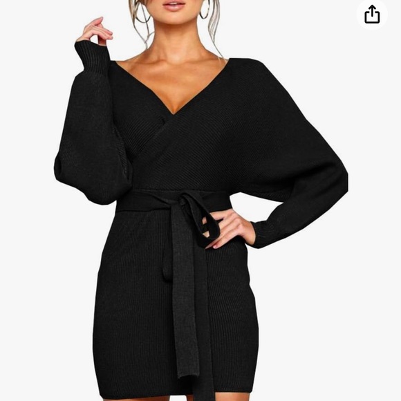 New Black Sweater Dress Size Medium - Picture 9 of 9